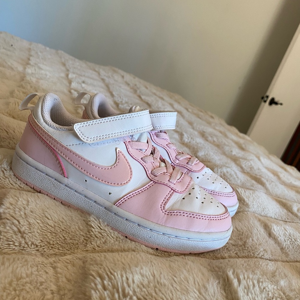 Kids Pink and White Sneakers
